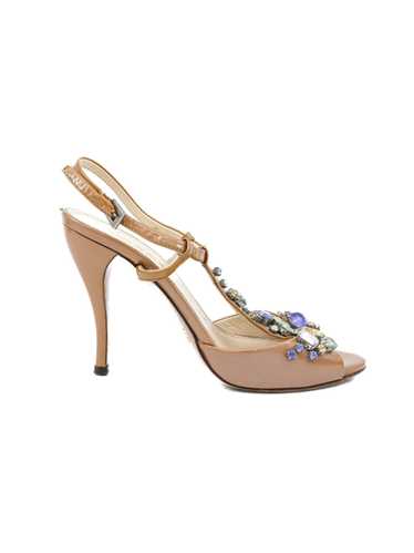 Prada Jeweled Patent Heels, 36