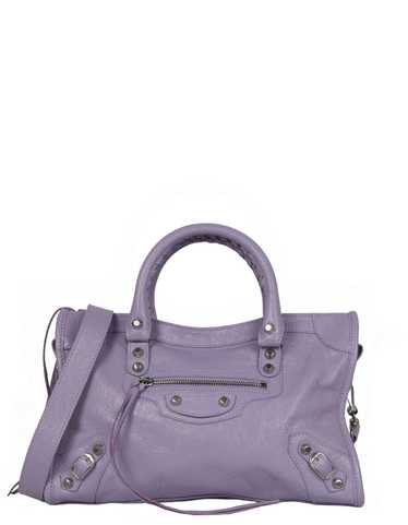 Balenciaga Lilac Leather Small Le City Bag