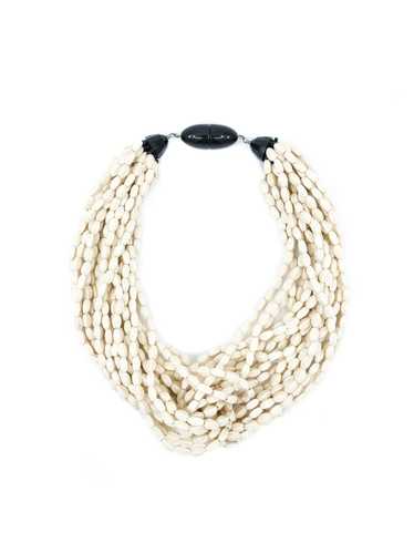 Multi Strand Beaded Knot Necklace