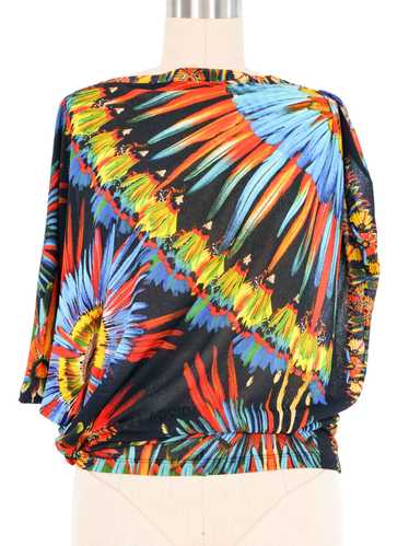 Jean Paul Gaultier Tropical Asymmetrical Top