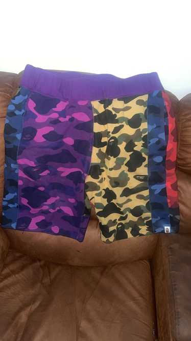 Bape Mix Camo Crazy Sweat Shorts