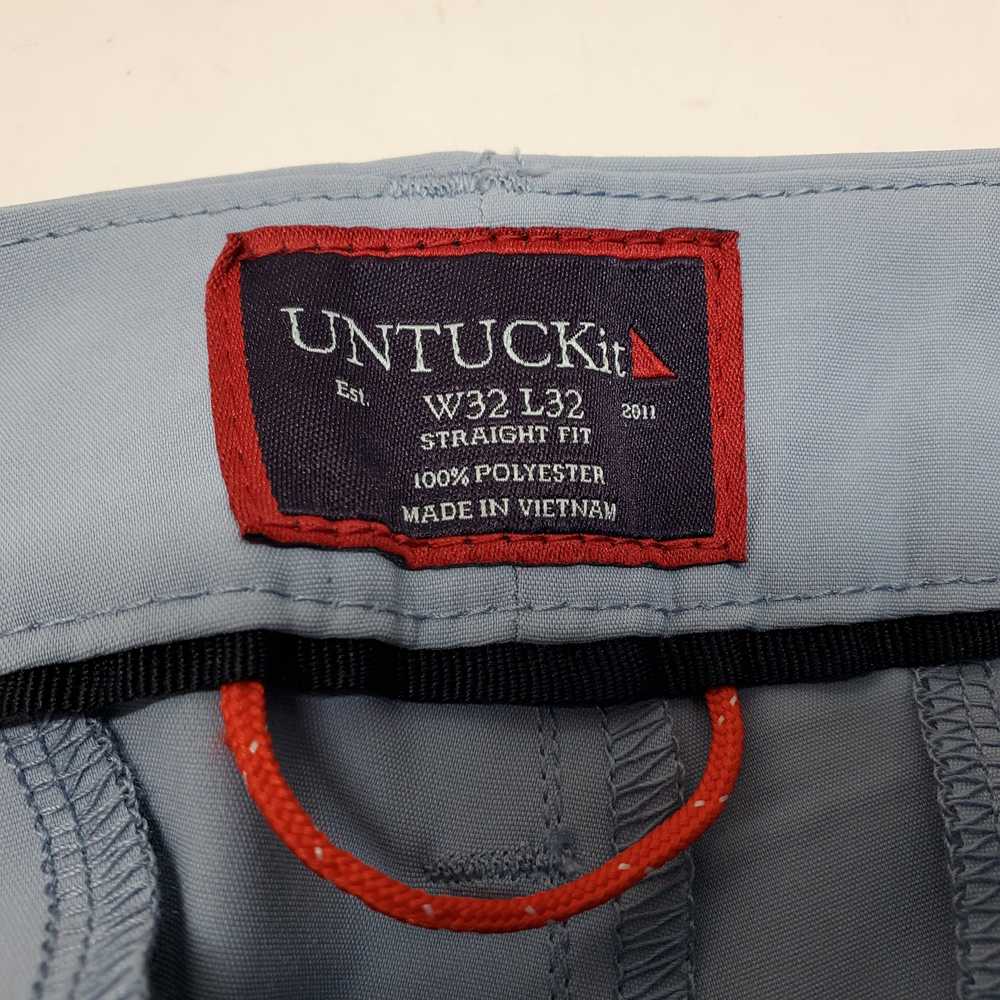 Untuckit Powder Blue Chino Straight Fit Pants Men… - image 3