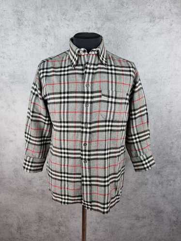 Burberry × Burberry Prorsum × Vintage 80s Flannel… - image 1