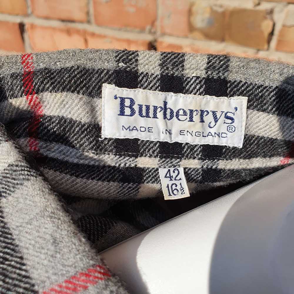 Burberry × Burberry Prorsum × Vintage 80s Flannel… - image 4