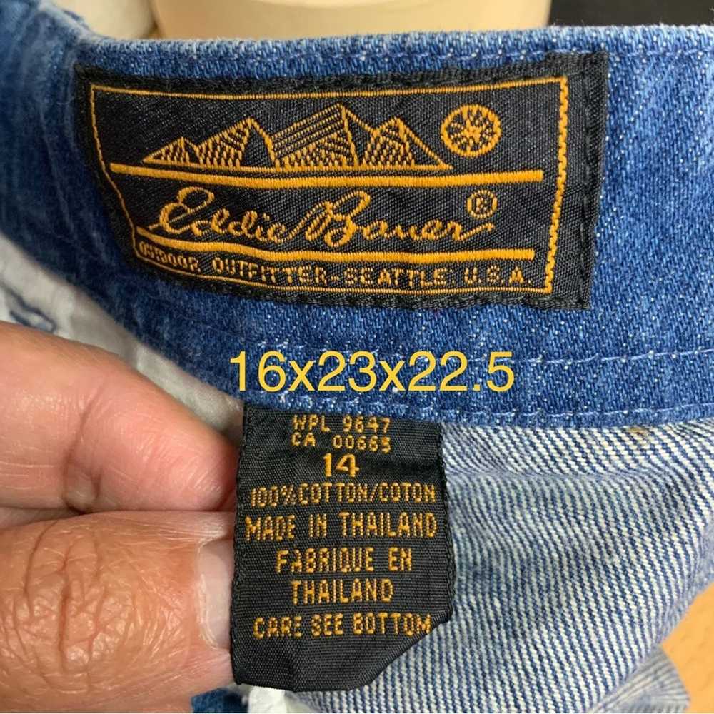 Eddie Bauer 1785. Vintage Eddie Bauer Denim Midi … - image 5