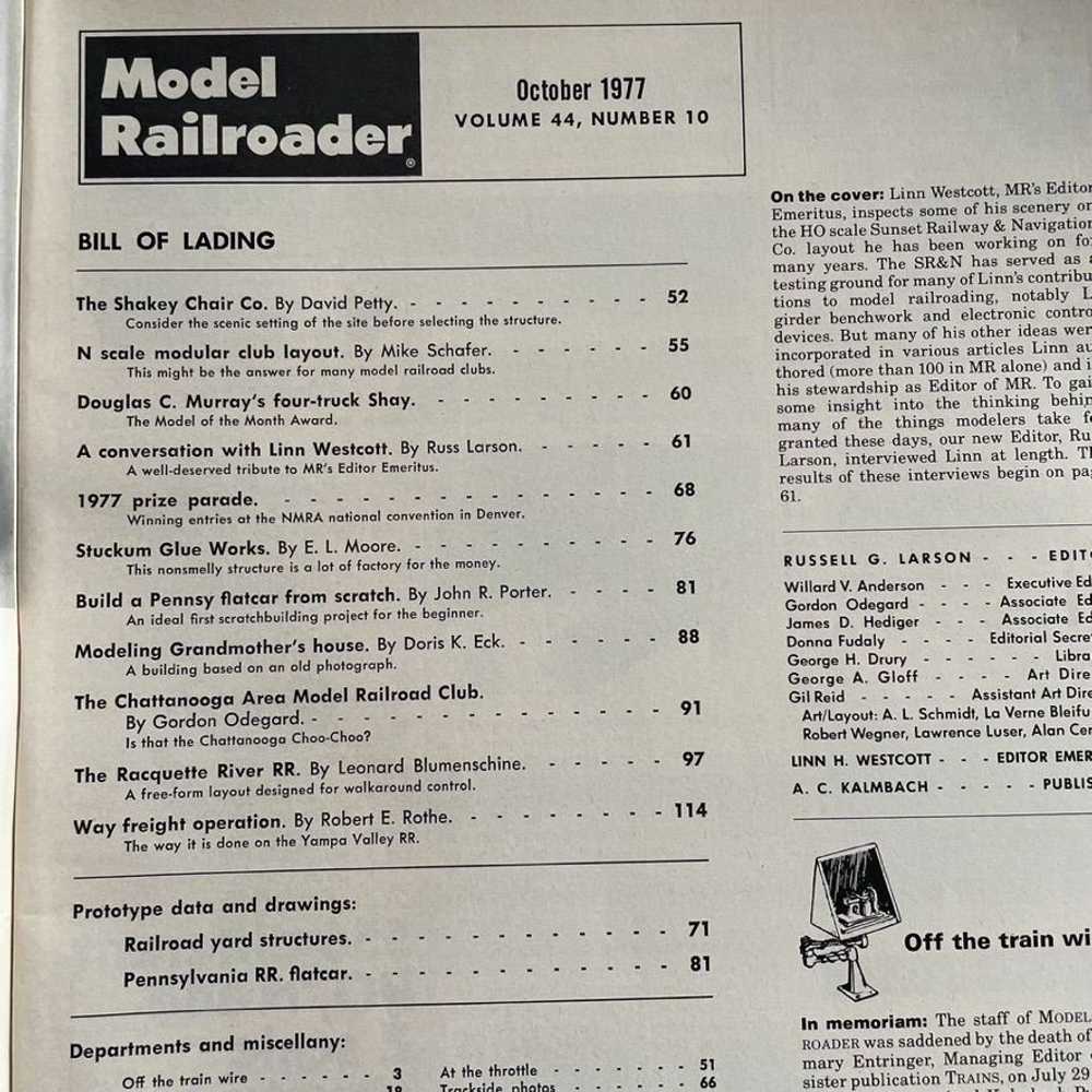 Other Model Railroader Magazine Back Issue Octobe… - image 5