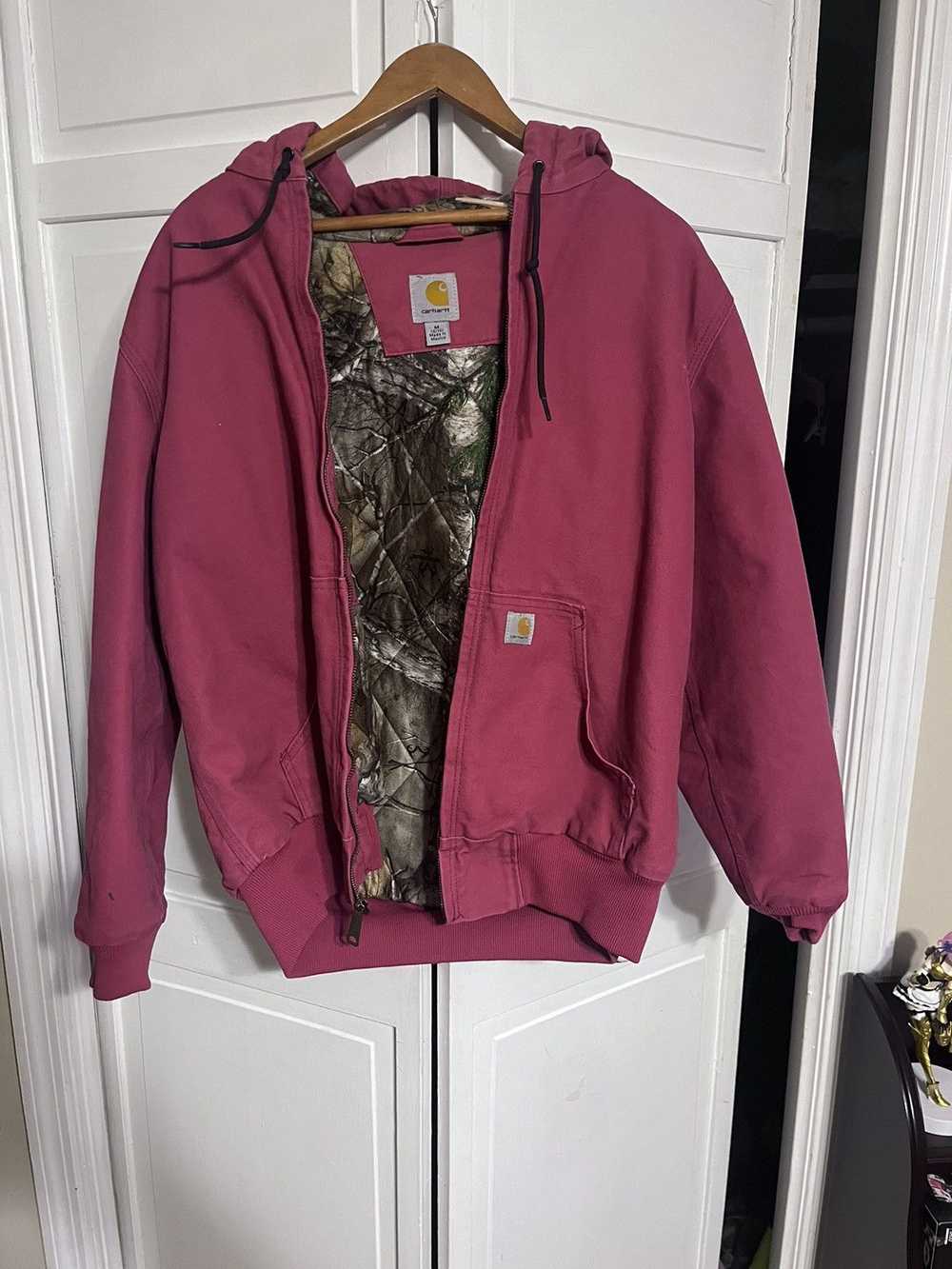 Carhartt vintage hot pink carhartt jacket - image 1