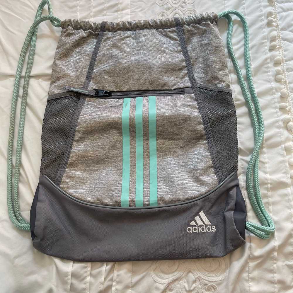 Adidas Adidas Drawstring Sackpack Gray Backpack - image 2