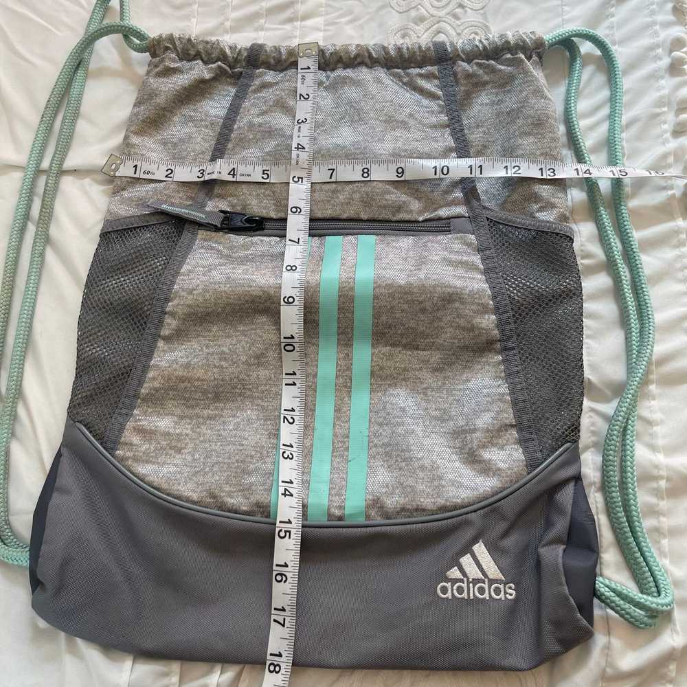 Adidas Adidas Drawstring Sackpack Gray Backpack - image 3