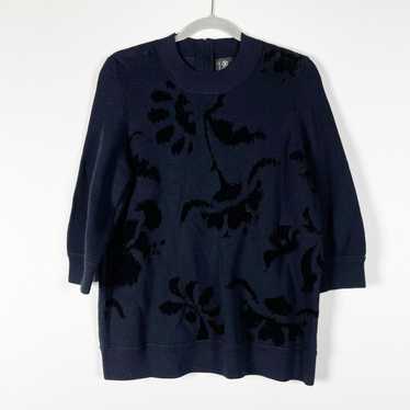 Bogner Bogner Wool Stretch Velvet Velour Floral A… - image 1