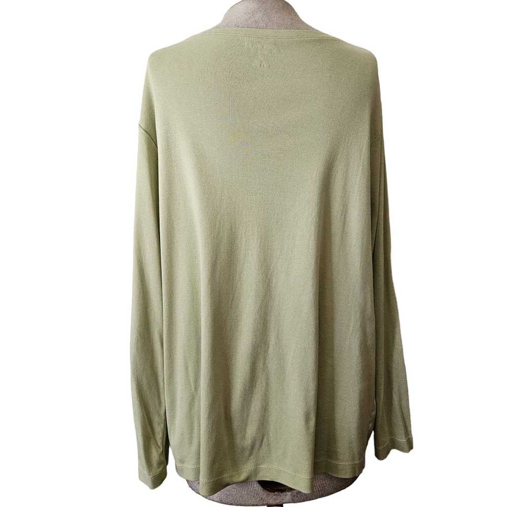 Eddie Bauer Eddie Bauer Light Green Crew Neck Lon… - image 3