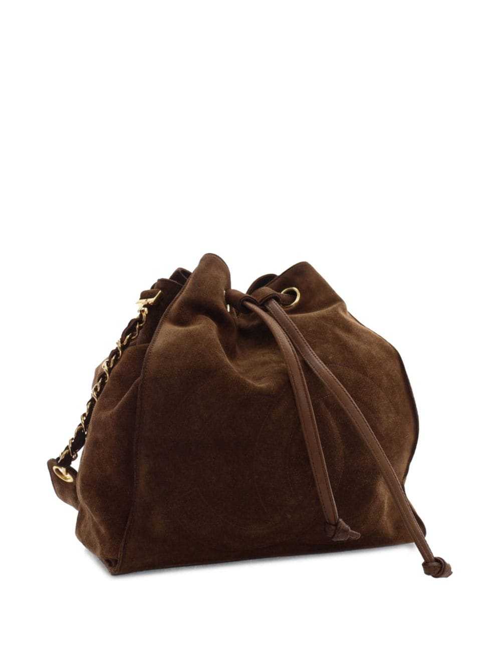 CHANEL Pre-Owned 1994-1996 CC Suede bucket bag - … - image 3