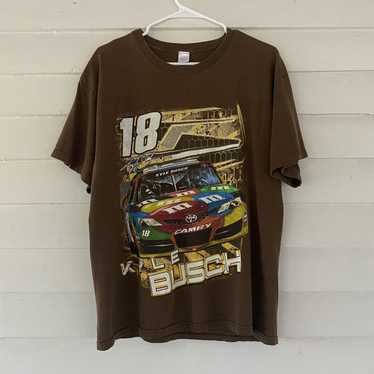 NASCAR × Vintage Kyle Busch M&M T-Shirt Brown Siz… - image 1