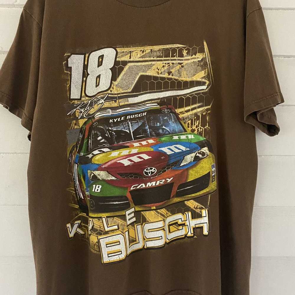 NASCAR × Vintage Kyle Busch M&M T-Shirt Brown Siz… - image 2