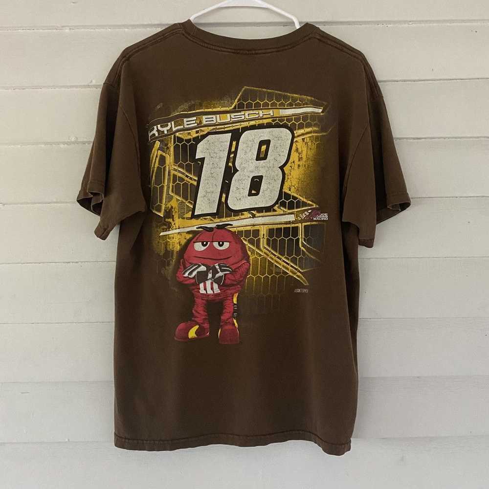 NASCAR × Vintage Kyle Busch M&M T-Shirt Brown Siz… - image 4