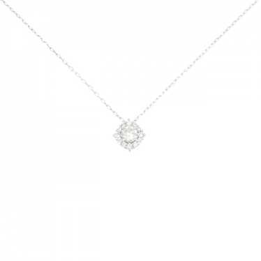 Authentic K18WG Diamond Necklace 0.30CT  #260-007… - image 1