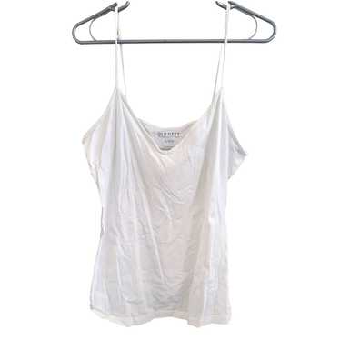 Old Navy Old Navy White V Neck Basic Cami Tank To… - image 1