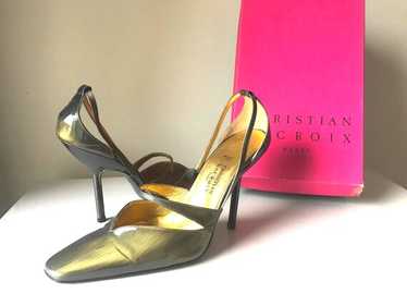 Christian Lacroix 小物入れ 紫 金 Christian Lacroix 小物入れ 紫 金