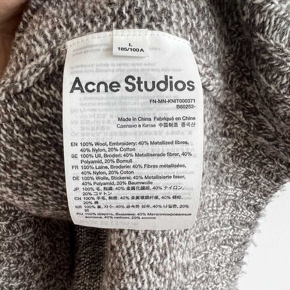 Acne Studios Acne Studios Men's Grey Brushed Wool… - image 5