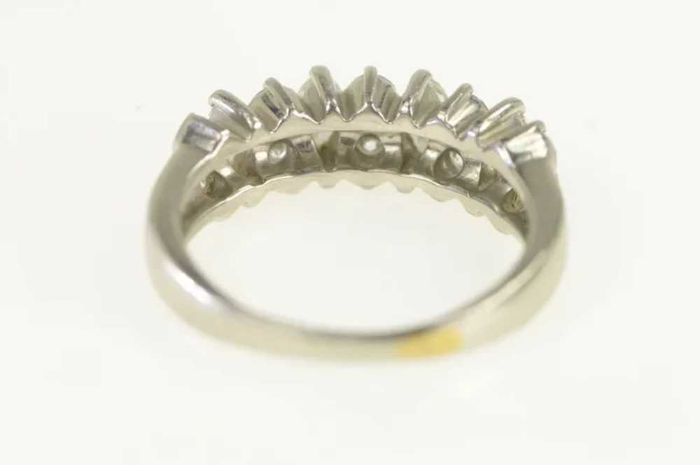 Platinum 1.10 Ctw Marquise Diamond Wedding Ring S… - image 3