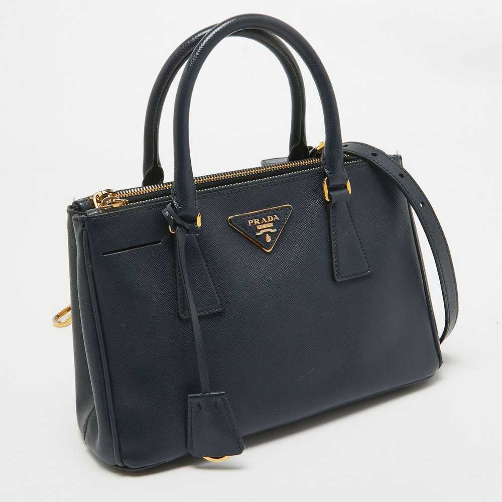 Prada PRADA Navy Blue Saffiano Lux Leather Small … - image 3