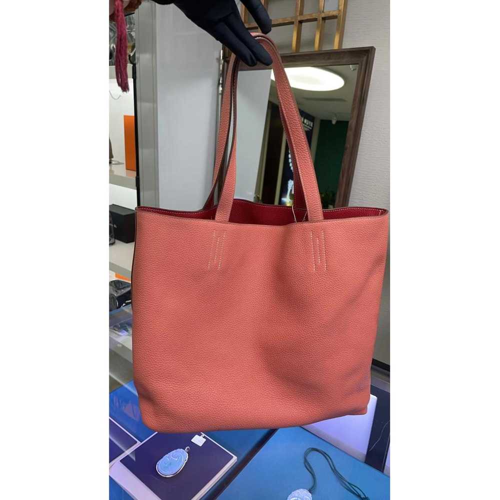 Hermès Double sens leather tote - image 3