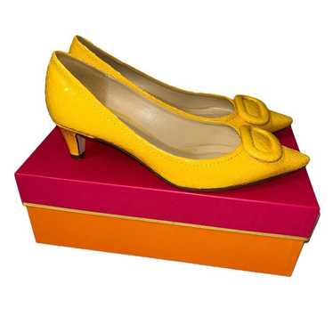 Designer kate spade l Rare Simon Yellow Snakeskin… - image 1