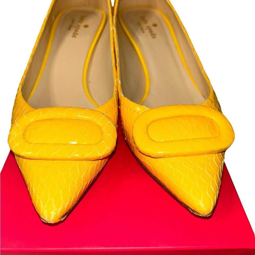 Designer kate spade l Rare Simon Yellow Snakeskin… - image 3