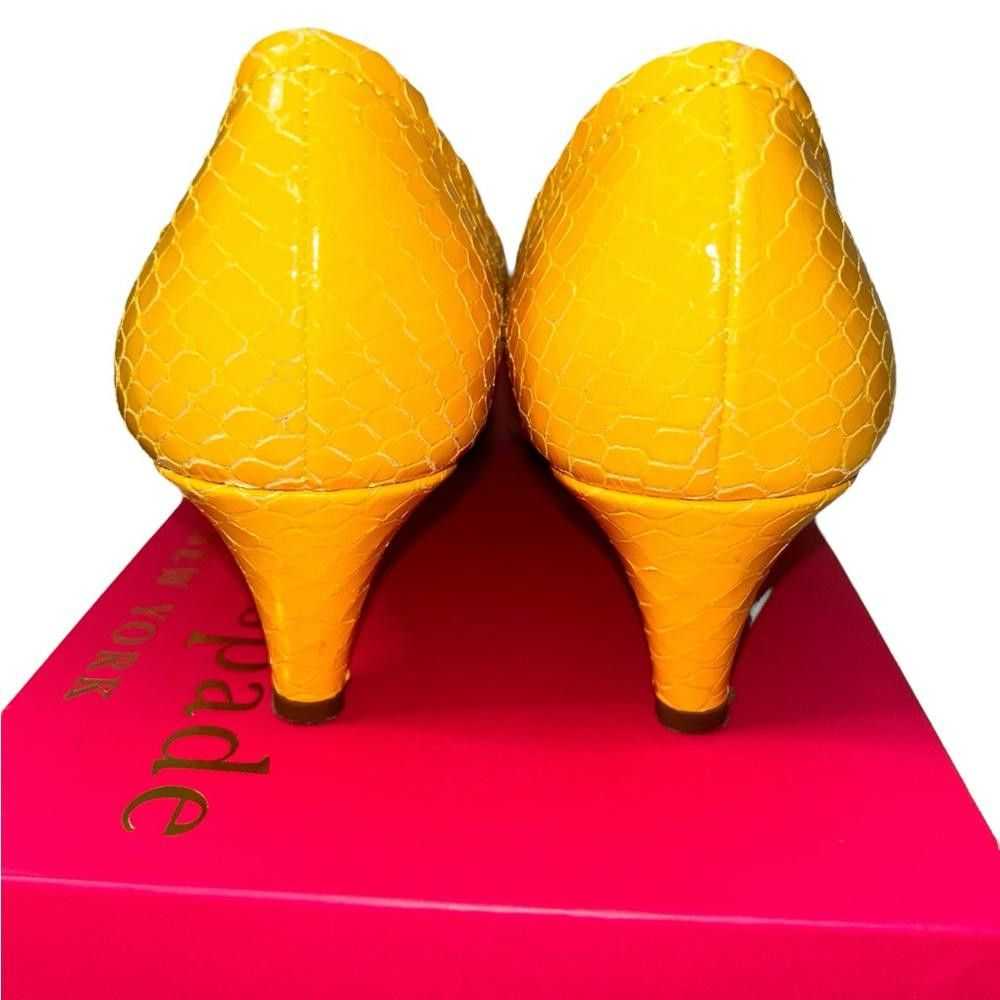 Designer kate spade l Rare Simon Yellow Snakeskin… - image 4