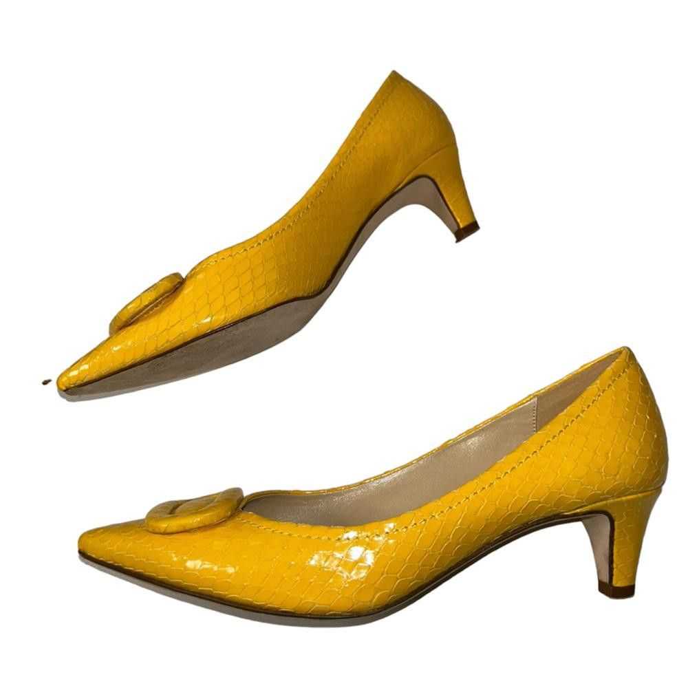 Designer kate spade l Rare Simon Yellow Snakeskin… - image 6