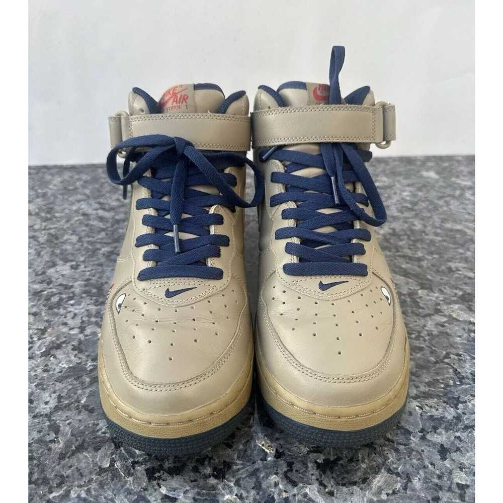 Nike Vintage 2004 Nike Air Force 1 Mid Khaki-Midn… - image 3