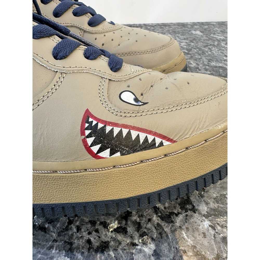 Nike Vintage 2004 Nike Air Force 1 Mid Khaki-Midn… - image 5