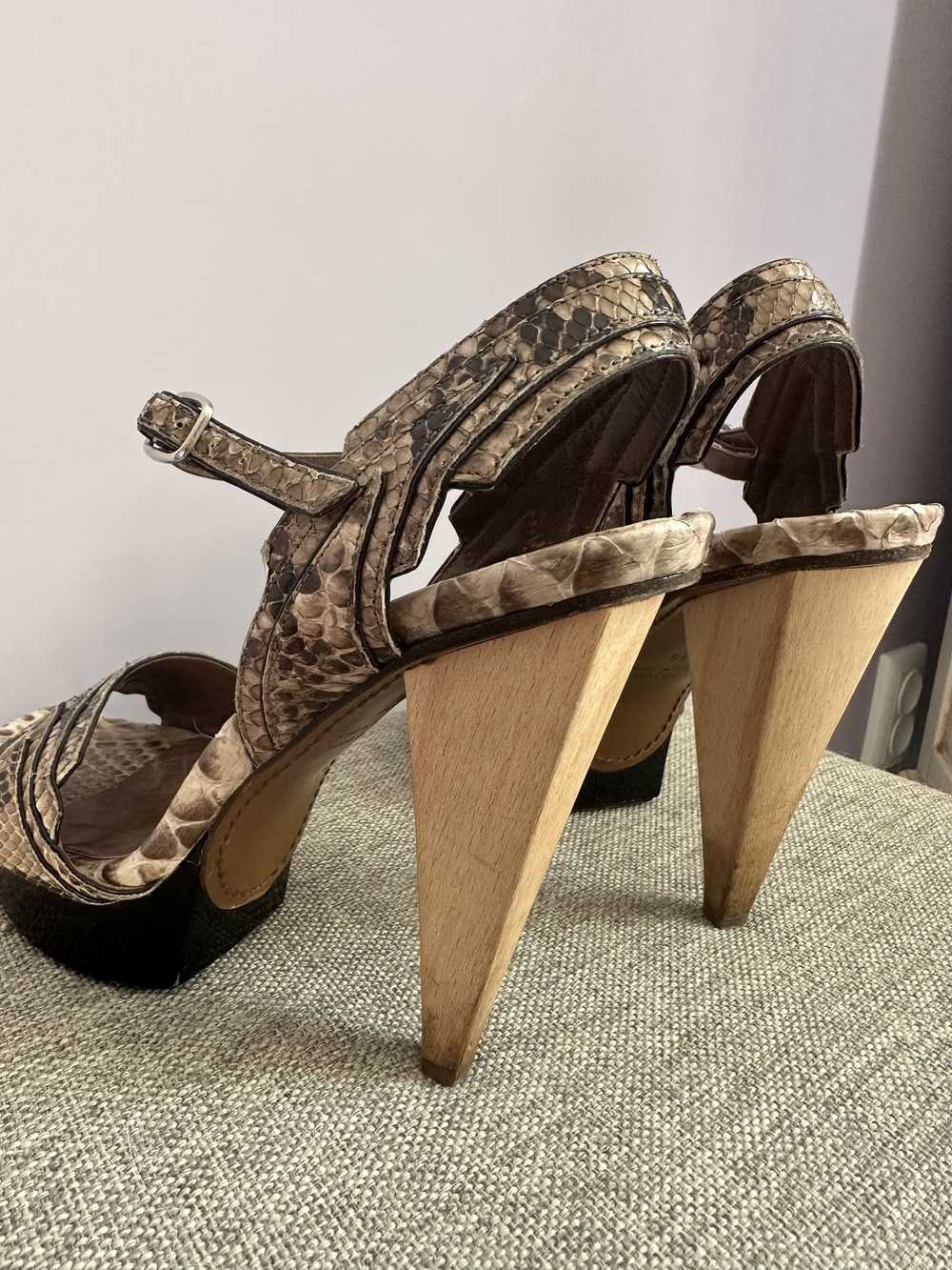 Marni Exotic pyton sandals Marni heels - image 6