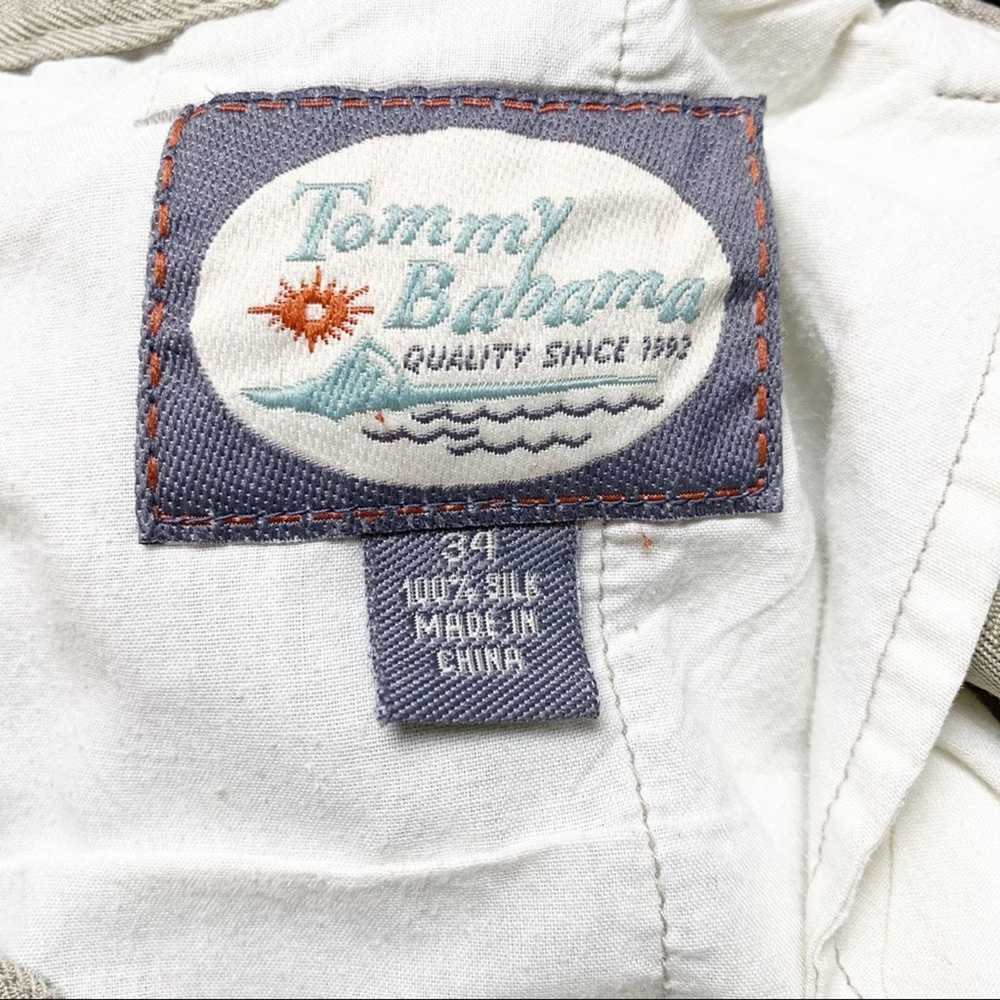 Tommy Bahama Vintage Tommy Bahamas Silk Khaki Ple… - image 3