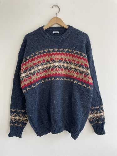 Drakes Drakes London Fair Isle Wool Knit Sweater S