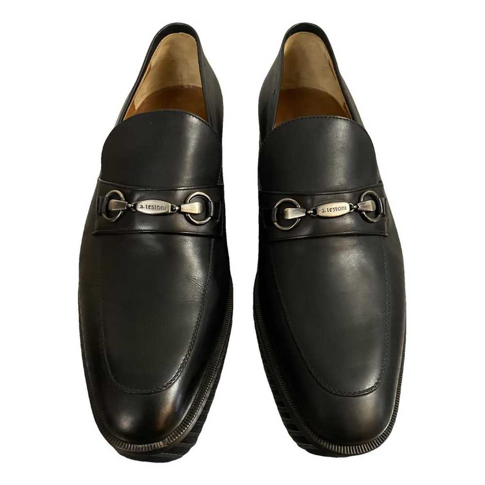 A. Testoni Leather flats - image 1