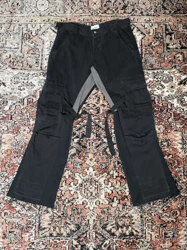 Vintage Kraftwork- flare cargo bondage pants(adju… - image 1