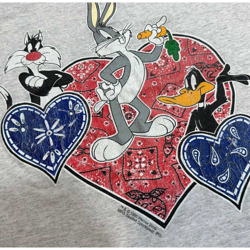 Vintage VTG 90’s Looney Tunes Cartoon T Shirt 199… - image 2