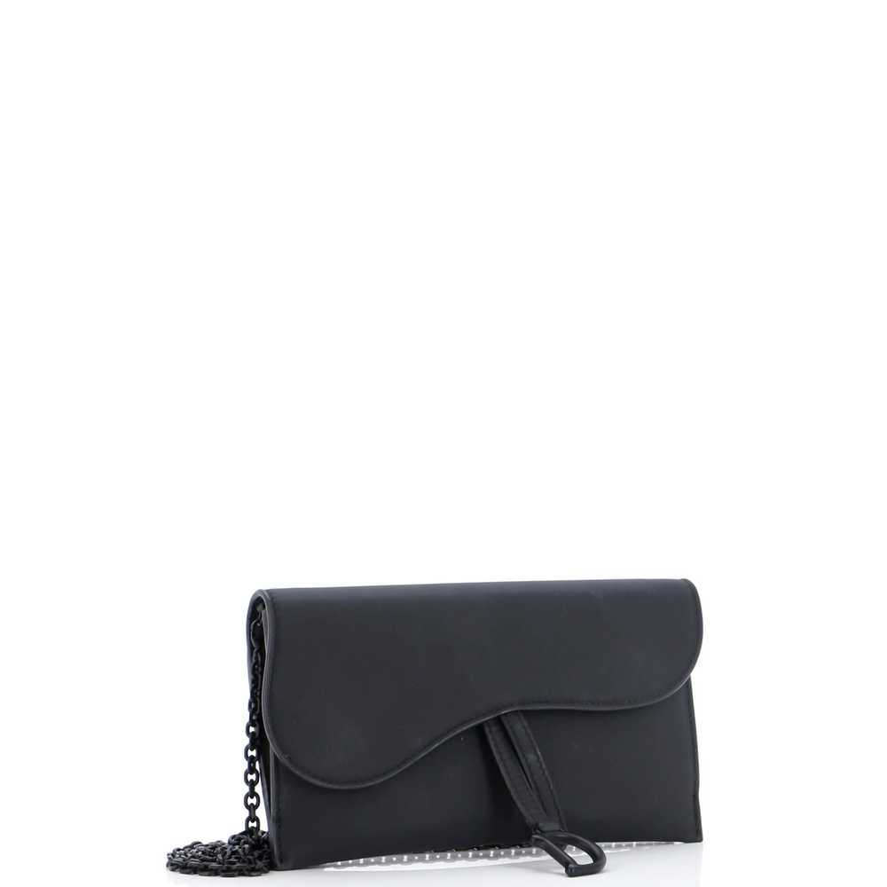 Christian Dior Ultra Matte Saddle Chain Wallet Le… - image 2