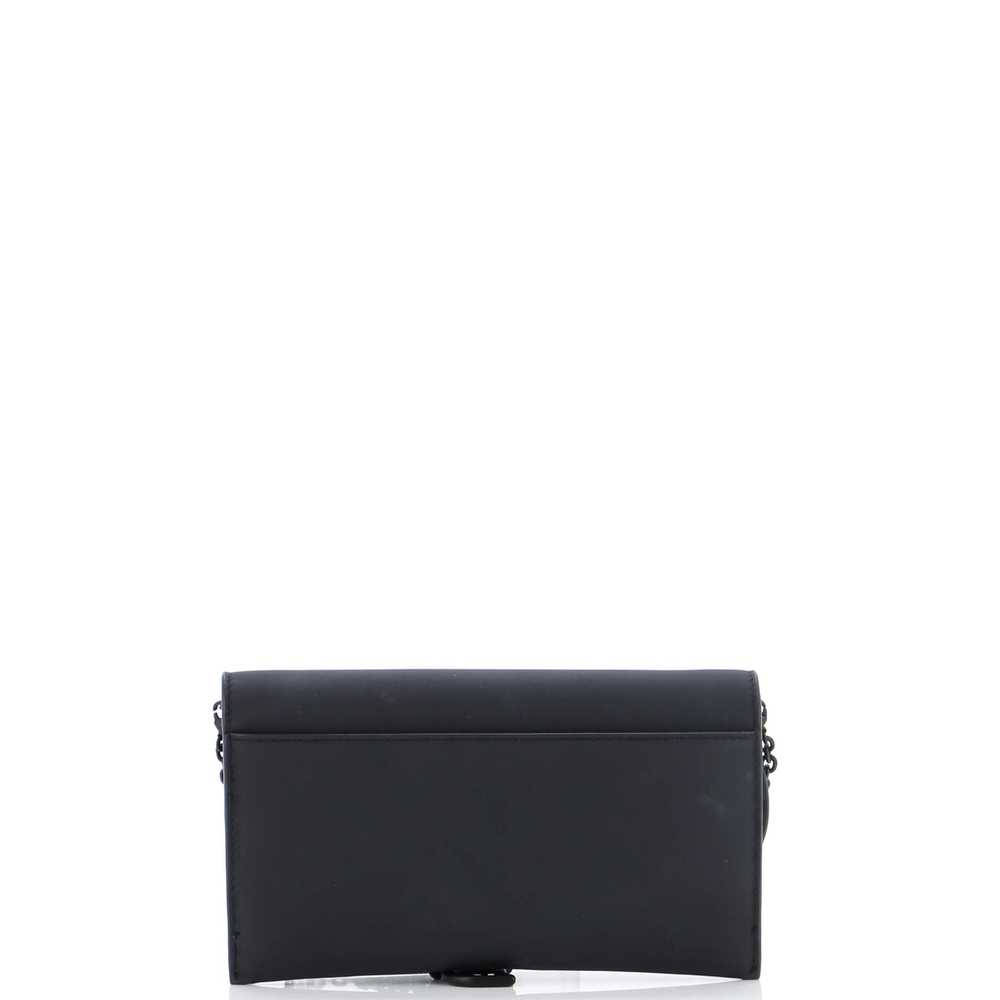 Christian Dior Ultra Matte Saddle Chain Wallet Le… - image 3