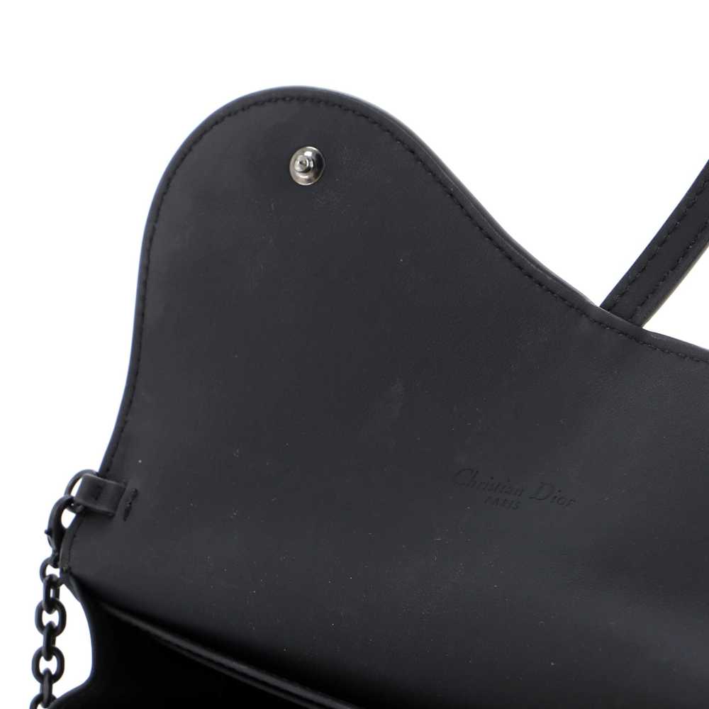 Christian Dior Ultra Matte Saddle Chain Wallet Le… - image 7