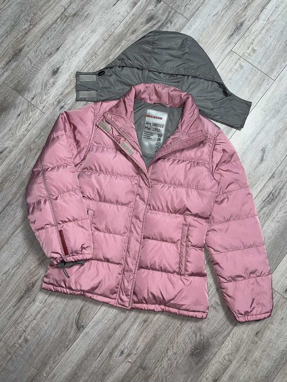 Prada PRADA MILANO Down Jacket Puffer Pink Nylon … - image 3