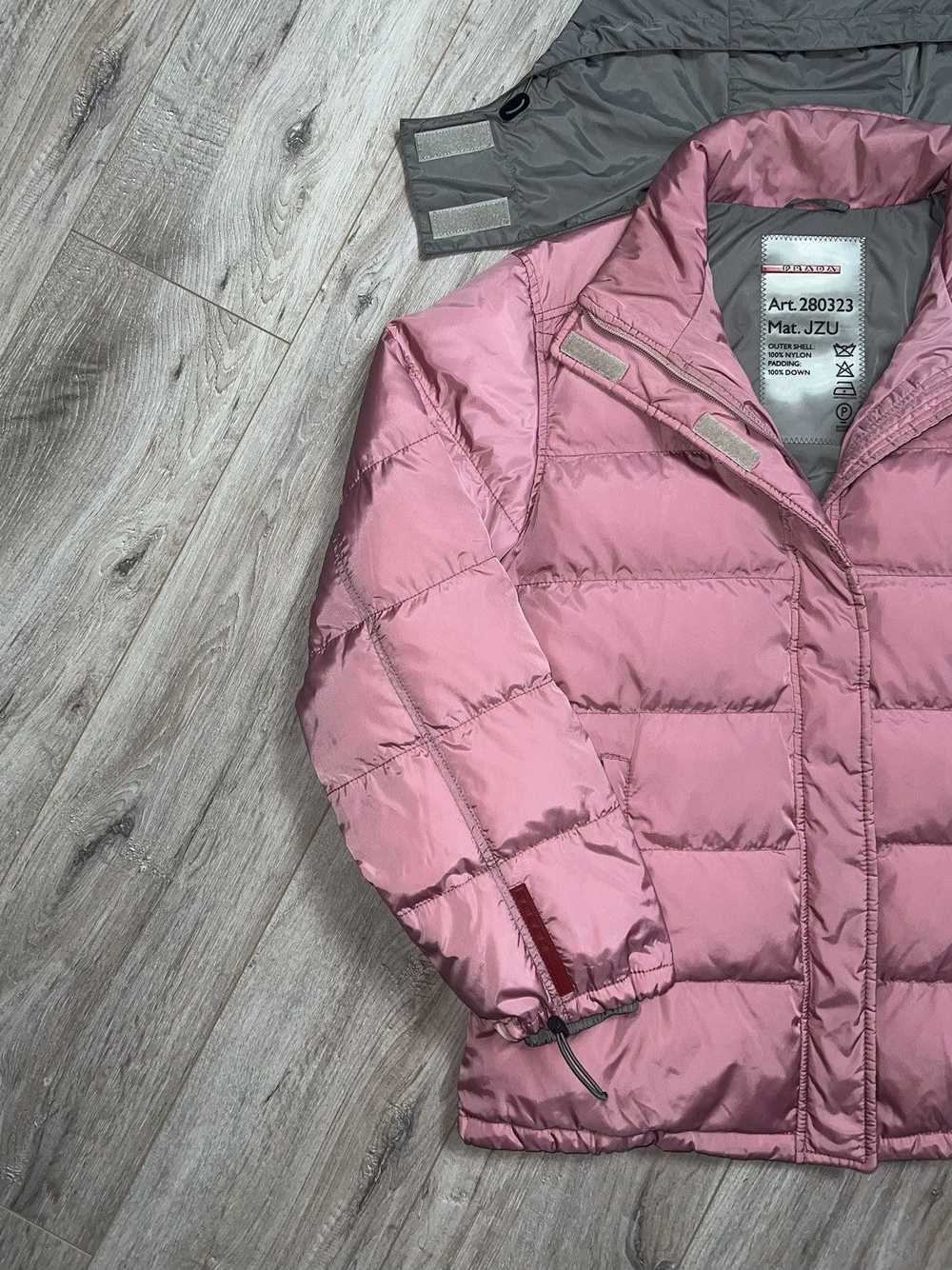 Prada PRADA MILANO Down Jacket Puffer Pink Nylon … - image 5