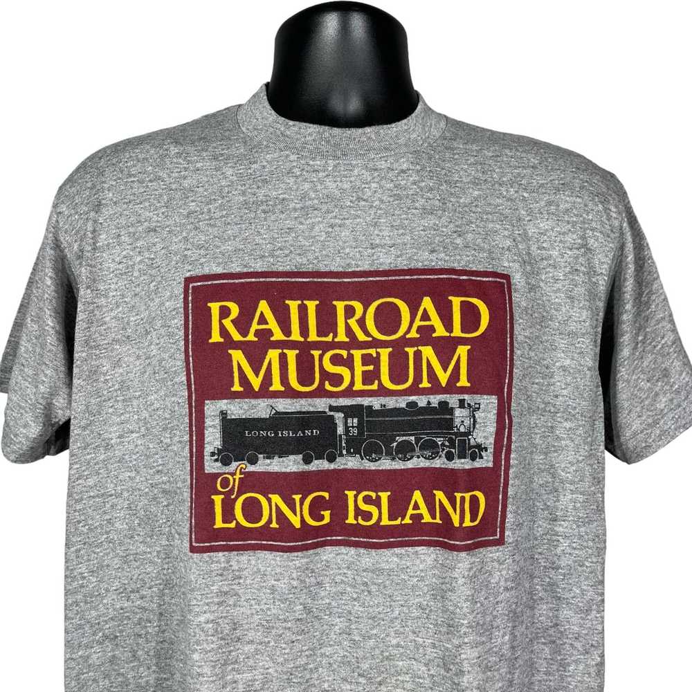 Jerzees Vintage Railroad Museum Long Island Tee - image 2