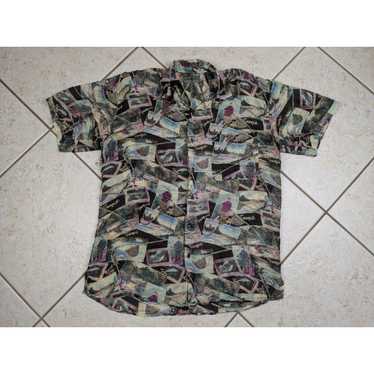 Robert Stock Vtg Robert Stock Shirt Med Fishing 1… - image 1