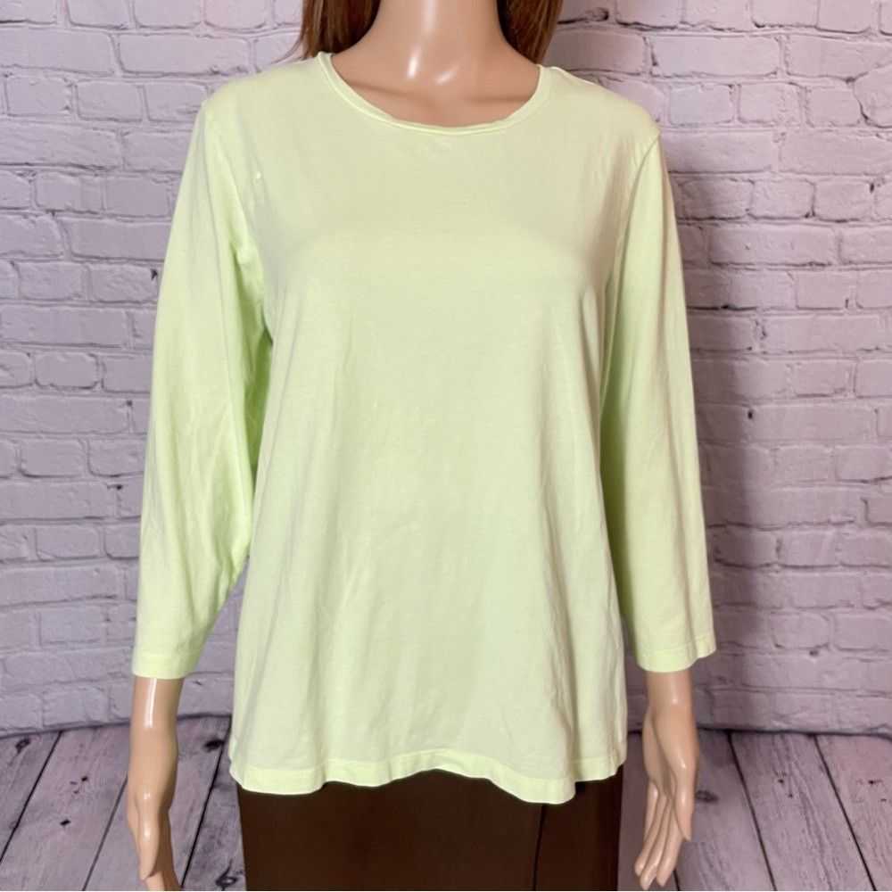 Chicos Chico's Collette 3/4-Sleeve Cotton Tee Siz… - image 3