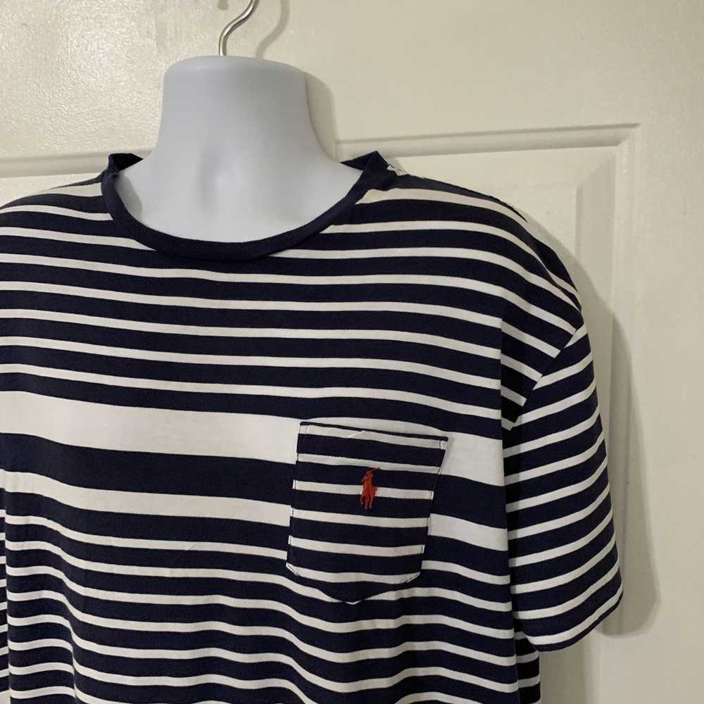 Polo Ralph Lauren Nautical Striped SS 1 pocket te… - image 3