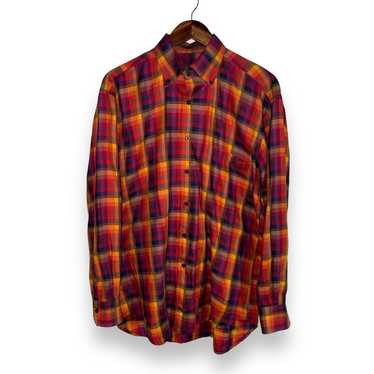 Robert Talbott Robert Talbott Red & Orange Check … - image 1