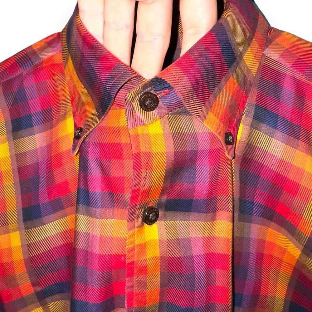 Robert Talbott Robert Talbott Red & Orange Check … - image 3