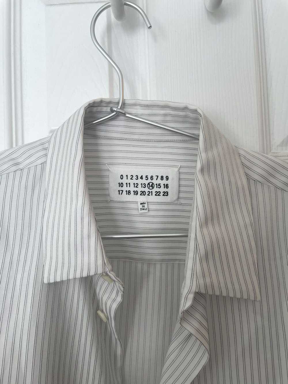 Maison Margiela Maison Margiela White Striped Dre… - image 2